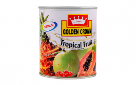 Golden Crown Tropical Fruit   Tin  820 grams